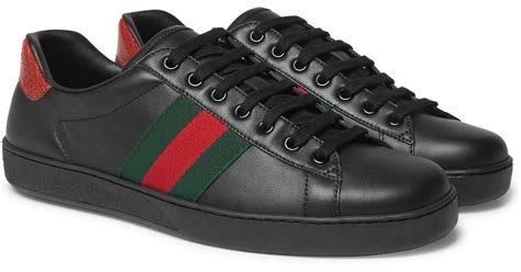 black studded gucci sneakers|Gucci ace sneakers men's.